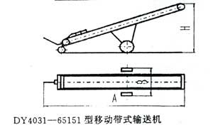 DY4031-65151型移動帶式輸送機示意圖